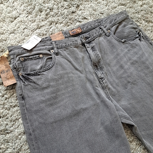 Blue pronto uomo | Grey men's jean straight cut - Picture 2 of 12